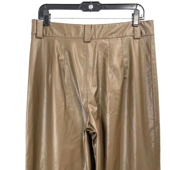 Zara Full Length Francoise Faux Leather Pants Sz L bloggers favorite - Picture 10 of 12